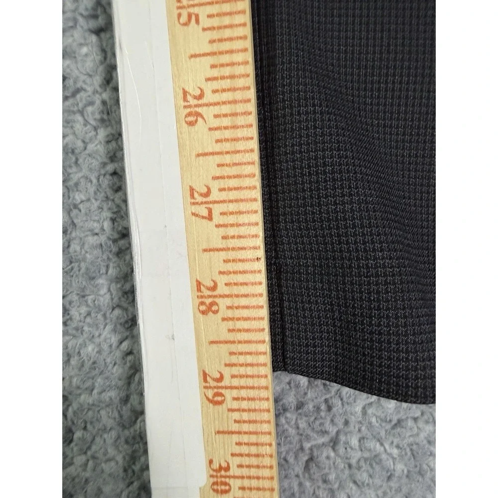 NWT Banana Republic Martin Fit Pants 10S Dark Gray Houndstooth Straight Leg Work